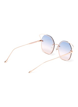 Figure View - Click To Enlarge - FOR ART'S SAKE - 'Stormy' cutout metal round sunglasses