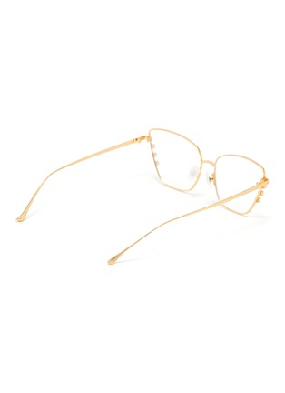 Figure View - Click To Enlarge - FOR ART'S SAKE - 'Perla' faux pearl metal cat eye optical glasses