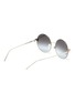 Figure View - Click To Enlarge - FOR ART'S SAKE - 'Love Story' heart embellished temple metal round sunglasses