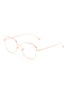 Main View - Click To Enlarge - FOR ART'S SAKE - 'Sketch' wavy frame metal optical glasses