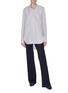 Figure View - Click To Enlarge - THE ROW - 'Pedro' detachable collar pinstripe shirt