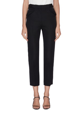 Main View - Click To Enlarge - THE ROW - 'Ben' peak pocket cropped suiting pants