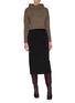 Figure View - Click To Enlarge - THE ROW - 'Luand' mock neck cropped marl sweater