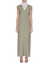 Main View - Click To Enlarge Main View - Click To Enlarge - THE ROW - 'Luna' embroidered neck twist back gown