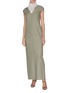 Figure View - Click To Enlarge - THE ROW - 'Luna' embroidered neck twist back gown