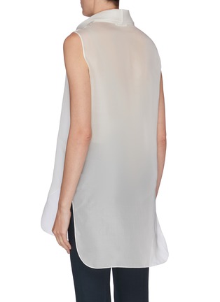 Back View - Click To Enlarge - THE ROW - 'Mora' sleeveless silk turtleneck top