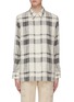 Main View - Click To Enlarge - THEORY - 'Classic' tartan plaid oversized herringbone shirt