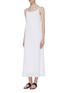 Detail View - Click To Enlarge - THEORY - Belted pleated sleeveless maxi dress