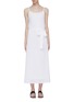 Main View - Click To Enlarge - THEORY - Belted pleated sleeveless maxi dress