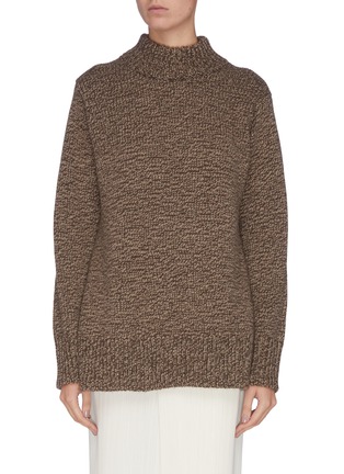 Main View - Click To Enlarge - THE ROW - 'Edmund' mock neck cashmere blend sweater