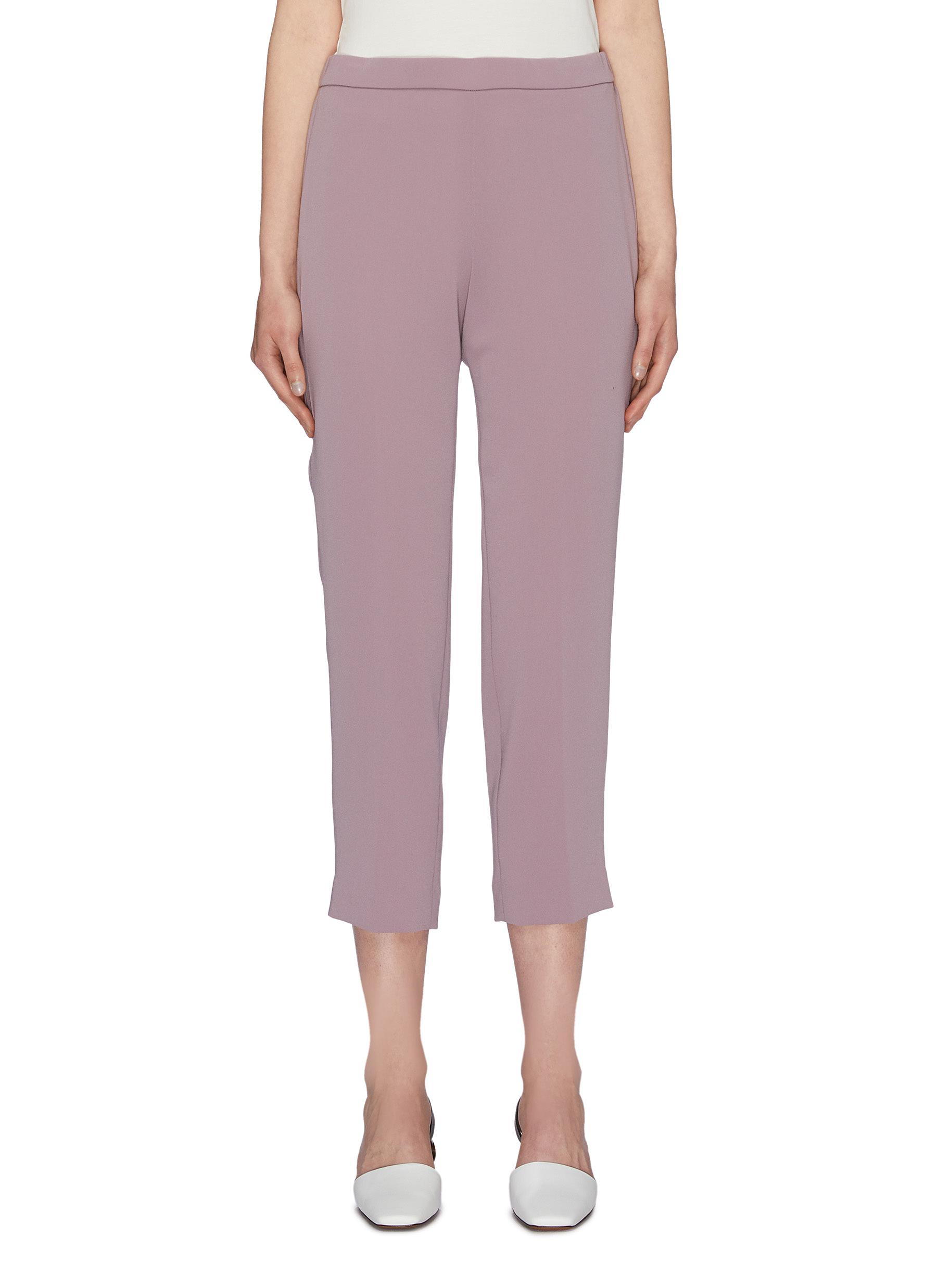 Basic Pull On slim fit crepe pants by Theory