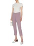 Figure View - Click To Enlarge - THEORY - 'Basic Pull On' slim fit crepe pants