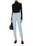 Figure View - Click To Enlarge - ROSETTA GETTY - Cropped twill pants