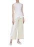 Figure View - Click To Enlarge - ROSETTA GETTY - Side tie asymmetric apron wrap panel sleeveless top