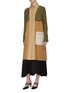 Detail View - Click To Enlarge - ROSETTA GETTY - Belted colourblock patch pocket trench coat