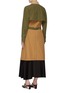 Back View - Click To Enlarge - ROSETTA GETTY - Belted colourblock patch pocket trench coat