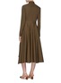 Back View - Click To Enlarge - ROSETTA GETTY - Tie apron wrap panel shirt dress