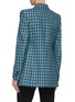 Back View - Click To Enlarge - BALENCIAGA - 'Hourglass' darted check plaid wool twill blazer