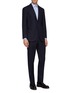 Front View - Click To Enlarge - RING JACKET - 'No. 269E' windowpane check wool suit