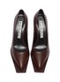 Detail View - Click To Enlarge - ACNE STUDIOS - Extended outsole leather pumps