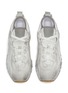 Detail View - Click To Enlarge - ACNE STUDIOS - Chunky outsole panelled distressed sneakers