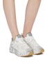 Figure View - Click To Enlarge - ACNE STUDIOS - Chunky outsole panelled distressed sneakers