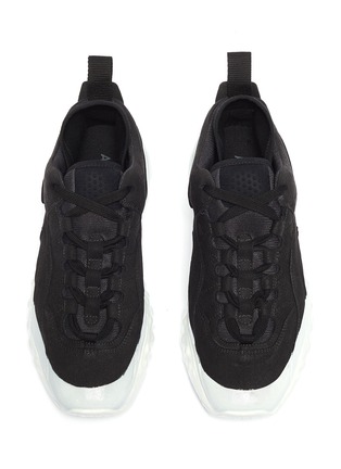 Detail View - Click To Enlarge - ACNE STUDIOS - Chunky outsole patchwork suede sneakers