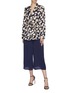 Figure View - Click To Enlarge - DIANE VON FURSTENBERG - 'Victoire' pleated crepon culottes