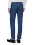 Back View - Click To Enlarge - PAUL SMITH - Windowpane check tapered wool-silk pants