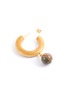 Detail View - Click To Enlarge - SOPHIE MONET - 'The Storm' Rhodonite bead drop wood hoop earrings