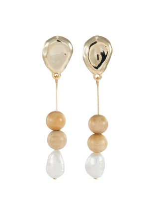 Main View - Click To Enlarge - SOPHIE MONET - 'The Needle' freshwater pearl bead drop earrings
