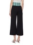 Back View - Click To Enlarge - PH5 - 'Mariposa' roll cuff stripe waist culottes