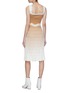 Back View - Click To Enlarge - PH5 - 'Victoria' colourblock pleated knit tank dress