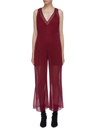 Main View - Click To Enlarge - PH5 - 'Chester' pleated organdy jumpsuit