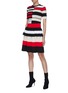 Figure View - Click To Enlarge - PH5 - 'Mosley' stripe knit peplum midi skirt