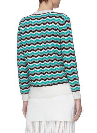 Back View - Click To Enlarge - PH5 - 'Scarlett' wavy stripe sweater