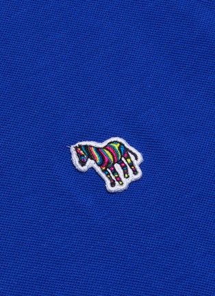  - PS PAUL SMITH - Zebra appliqué stripe border polo shirt