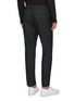 Back View - Click To Enlarge - PS PAUL SMITH - Stripe outseam check plaid wool jogging pants