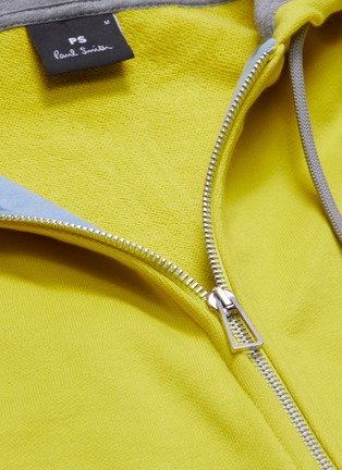  - PS PAUL SMITH - Colourblock lining organic cotton zip hoodie