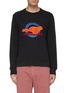 Main View - Click To Enlarge - PS PAUL SMITH - Cheetah graphic slogan embroidered sweatshirt