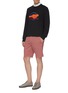 Figure View - Click To Enlarge - PS PAUL SMITH - Cheetah graphic slogan embroidered sweatshirt