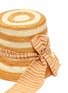 Detail View - Click To Enlarge - SENSI STUDIO - Stripe toquilla straw bucket hat