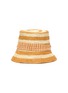 Main View - Click To Enlarge - SENSI STUDIO - Stripe toquilla straw bucket hat