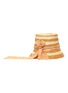 Figure View - Click To Enlarge - SENSI STUDIO - Stripe toquilla straw bucket hat