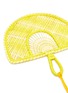 Detail View - Click To Enlarge - SENSI STUDIO - Tassel colourblock woven toquilla straw fan