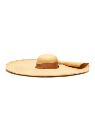 Figure View - Click To Enlarge - SENSI STUDIO - Wide brim toquilla straw hat