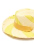 Detail View - Click To Enlarge - SENSI STUDIO - 'Dumont' ribbon band stripe toquilla straw hat