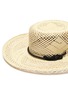 Detail View - Click To Enlarge - SENSI STUDIO - "Calado' cord tie open weave toquilla straw boater hat