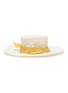 Main View - Click To Enlarge - SENSI STUDIO - Ribbon open weave Toquilla straw boater hat