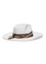 Figure View - Click To Enlarge - SENSI STUDIO - Stripe ribbon straw Panama hat
